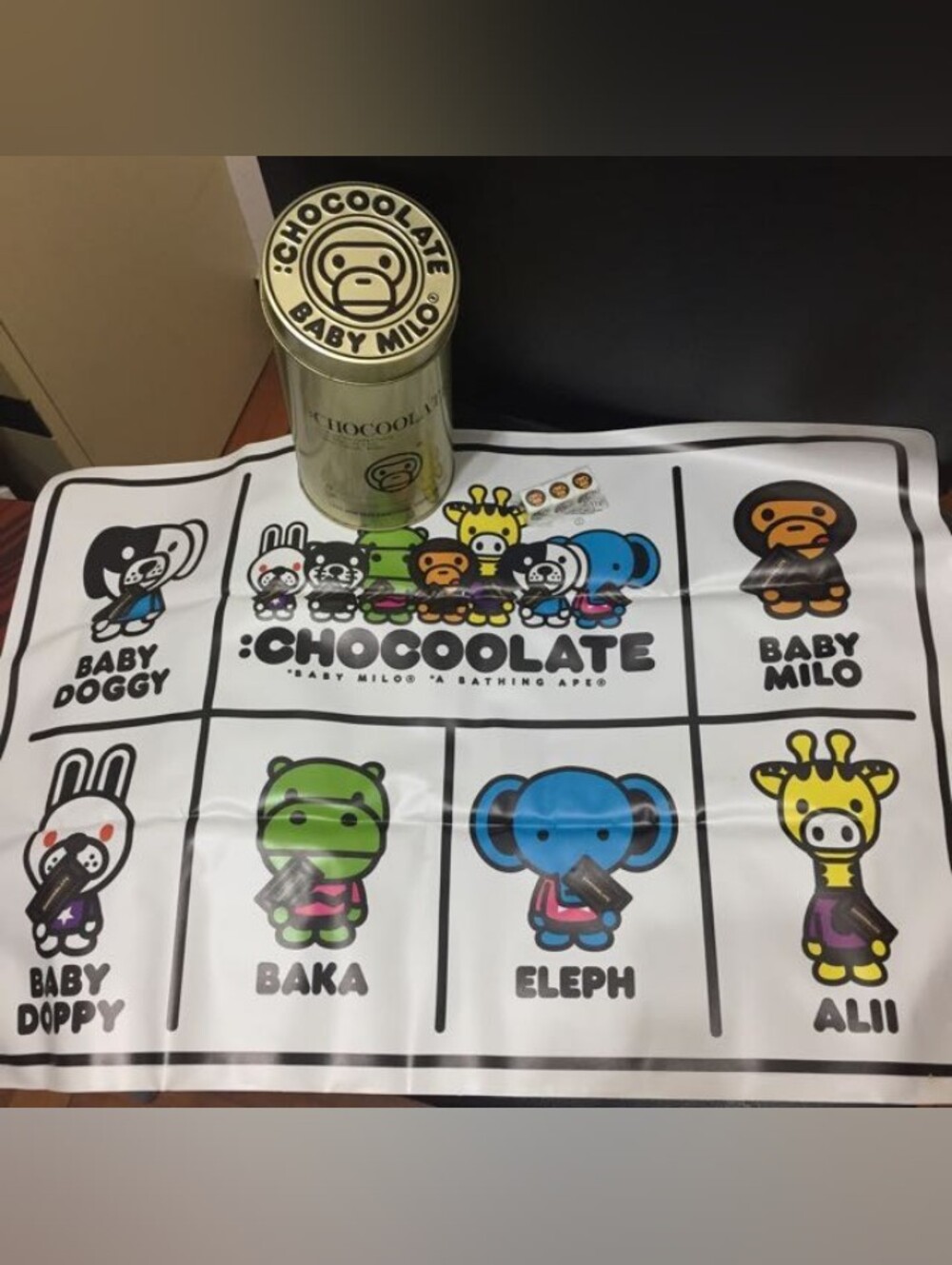BAPE BABY MILO Chocolate Release - Tin, Board Game, 3x Dice Kit